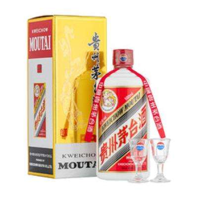 飛天53﹪vol 500ml貴州茅臺酒（帶杯）白酒酒水