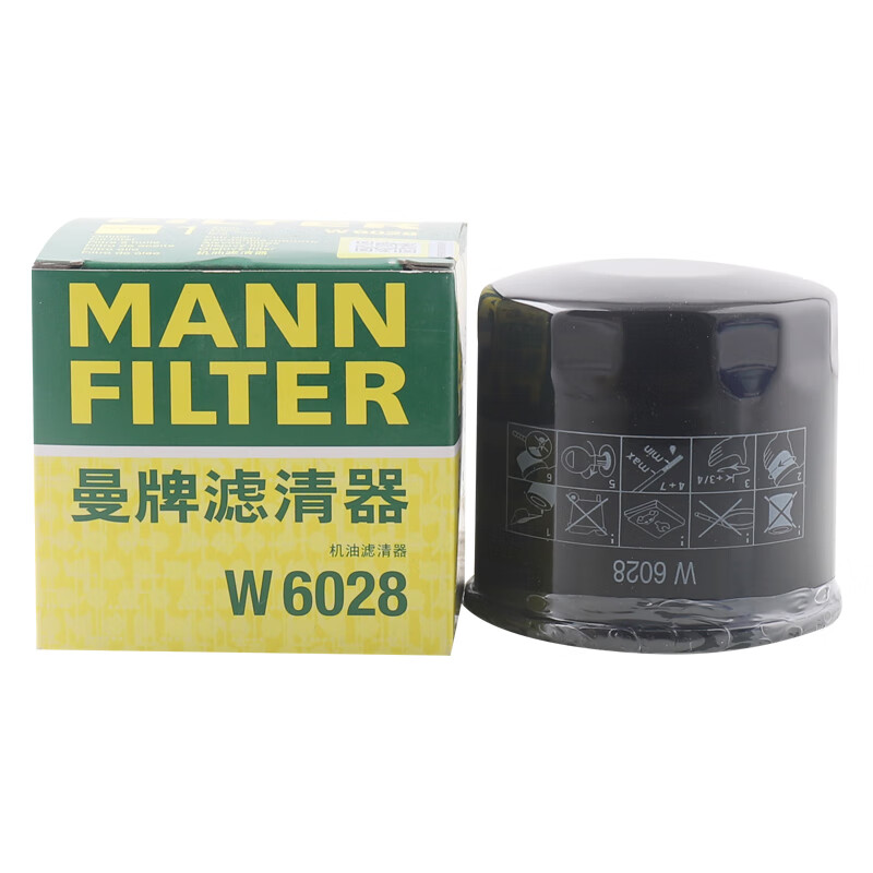 曼牌濾清器 曼牌（MANNFILTER）機(jī)油濾清器機(jī)油濾芯機(jī)濾W6028適老款福特嘉年華1.3L 1.5L
