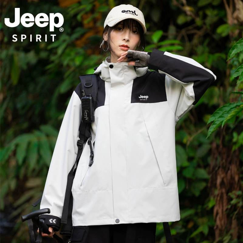 JEEP 秋冬戶外防風男女款沖鋒衣