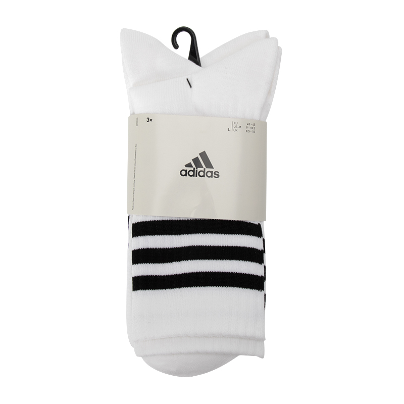 adidas 阿迪達(dá)斯 長襪男襪女襪休閑襪跑步透氣運(yùn)動(dòng)襪男三雙裝HT3458