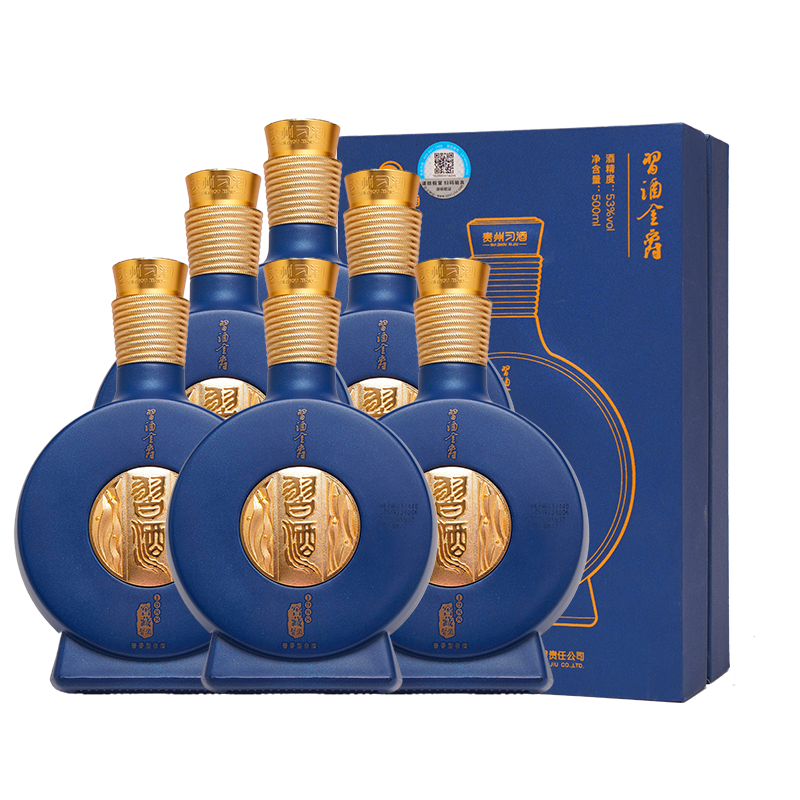 plus：習(xí)酒 窖藏1988金爵版 醬香型白酒 53度 500ml*6瓶 整箱裝
