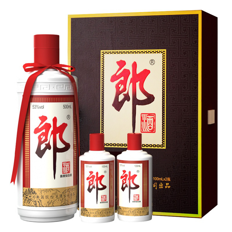 郎酒 禮盒 53度 醬香型白酒 500ml+100ml*2