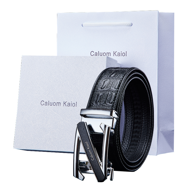 Caluom Kaiol 男士品牌皮帶（專柜禮盒）