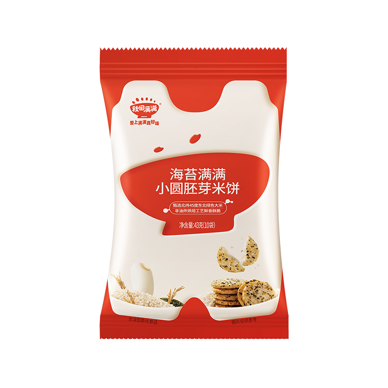 秋田滿滿 qiutianmanman 小圓胚芽海苔味米餅43g