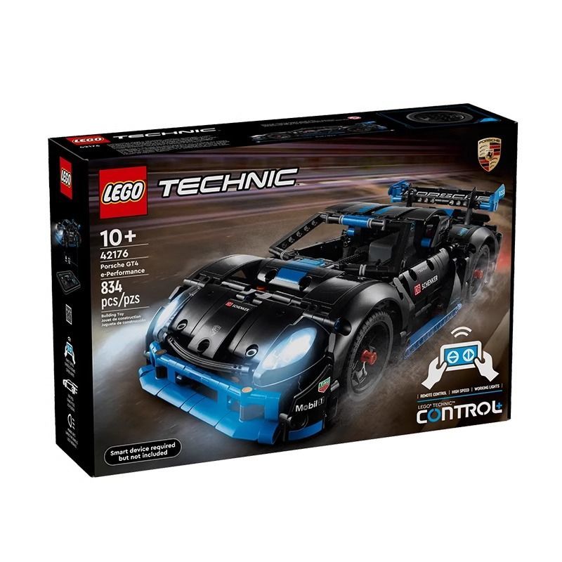 百億補貼：LEGO 樂高 科技42176保時捷GT4 e-Performance賽車拼裝積木玩具禮物