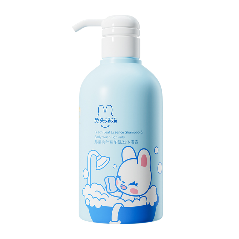 兔頭媽媽 兒童洗發水沐浴露二合一 500g*1瓶