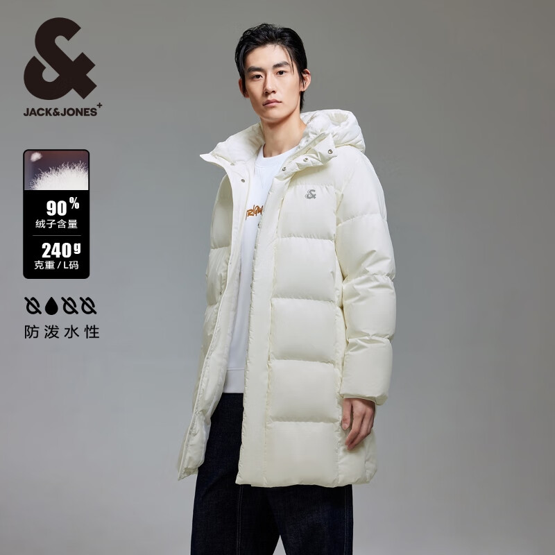 杰克瓊斯 杰克·瓊斯（JACK&JONES）秋冬季男士保暖外羽絨服合集 224312008雪白 L 180