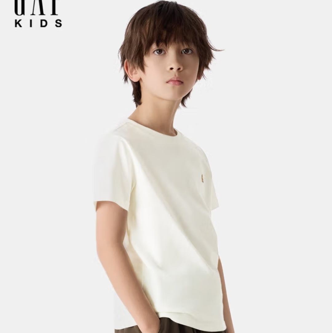 Gap 男女兒童純棉刺繡T恤