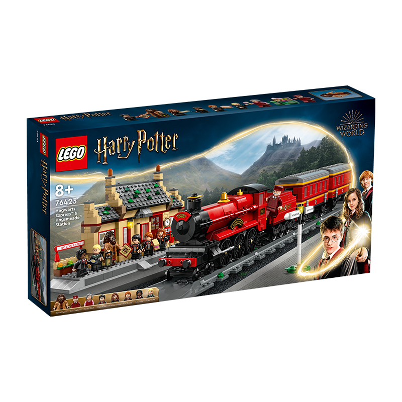 LEGO 樂高 文森特·梵高星月夜+霍格沃茨特快與車站 21333+76423 拼插積木 搭配套裝
