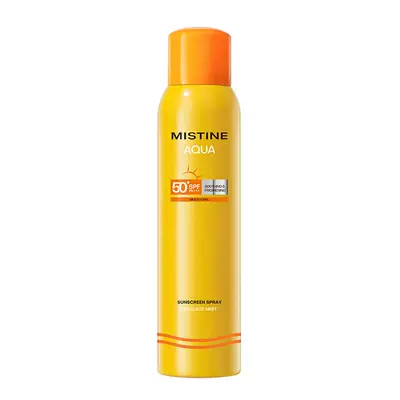 【隨行補噴】Mistine防曬噴霧黃噴身體通用便攜補噴蜜絲婷防曬霜