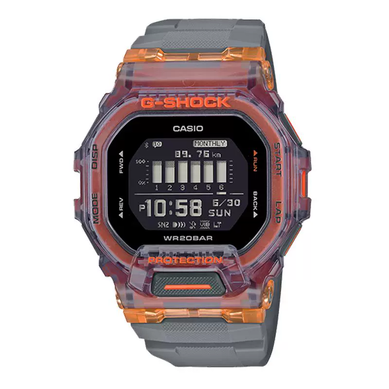 CASIO 卡西歐 G-SHOCK G-SQUAD系列 45.9毫米電子腕表 GBD-200SM-1A6