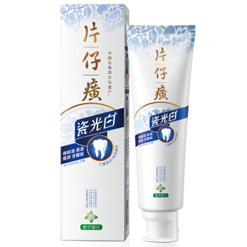 88VIP會員：片仔癀 瓷光潔（梔子留蘭）牙膏155g×1支口氣清新護齦清潔牙齒