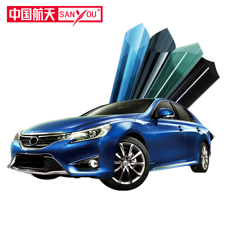 山由 SANYOU 中國航天SANYOU汽車貼膜玻璃防爆隔熱膜太陽膜汽車防曬納米陶瓷膜