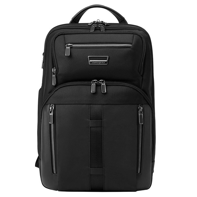 新秀麗（Samsonite）大咖包男士雙肩包14英寸商務(wù)大容量背包輕奢男士禮物KO1*09006 小號(hào)黑色