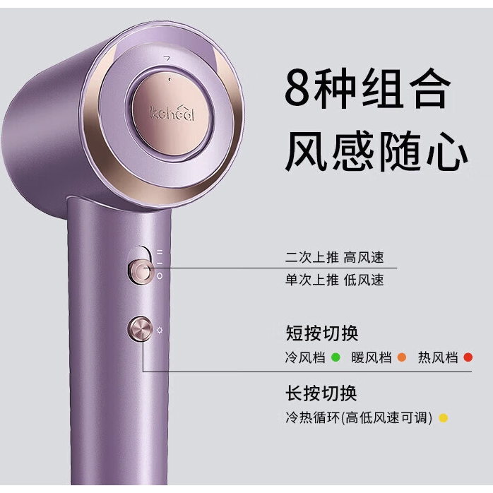 京東PLUS：KEHEAL 科西逸爾 GC-FE 高速吹風機 香薰款-云暮紫