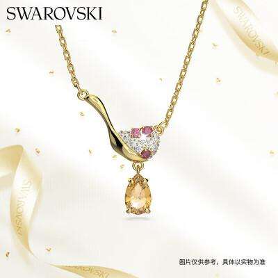 SWAROVSKI施華洛世奇紅豆冰沙新中式項鏈女送女朋友生日禮物女5634333