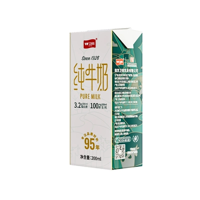 88VIP：衛(wèi)崗 中華衛(wèi)崗純牛奶200ml*12盒兒童學(xué)生奶
