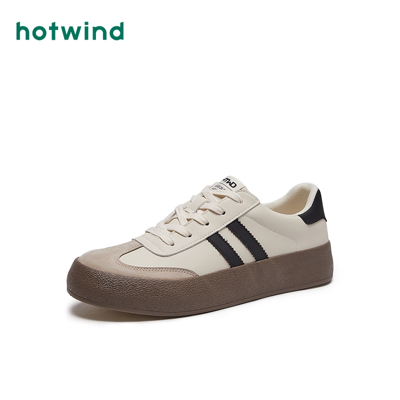 hotwind 熱風 男鞋新款男士時尚百搭德訓鞋百搭舒適男鞋潮流休閑板鞋