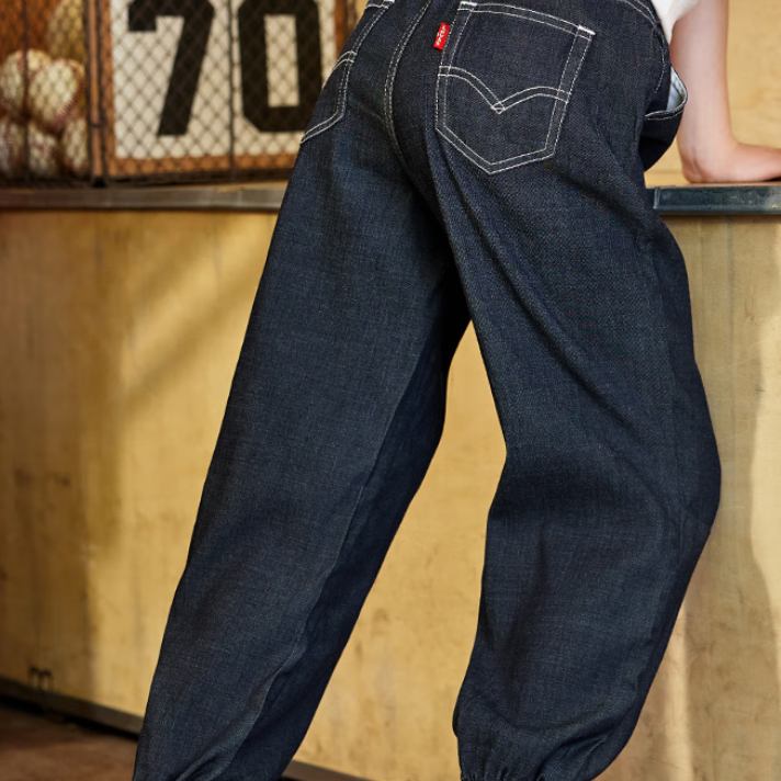 透氣舒爽！Levi's 李維斯 男女童夏季透氣天絲軟牛仔褲（110-160cm）