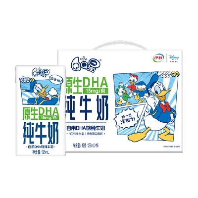 伊利QQ星DHA純牛奶16盒
