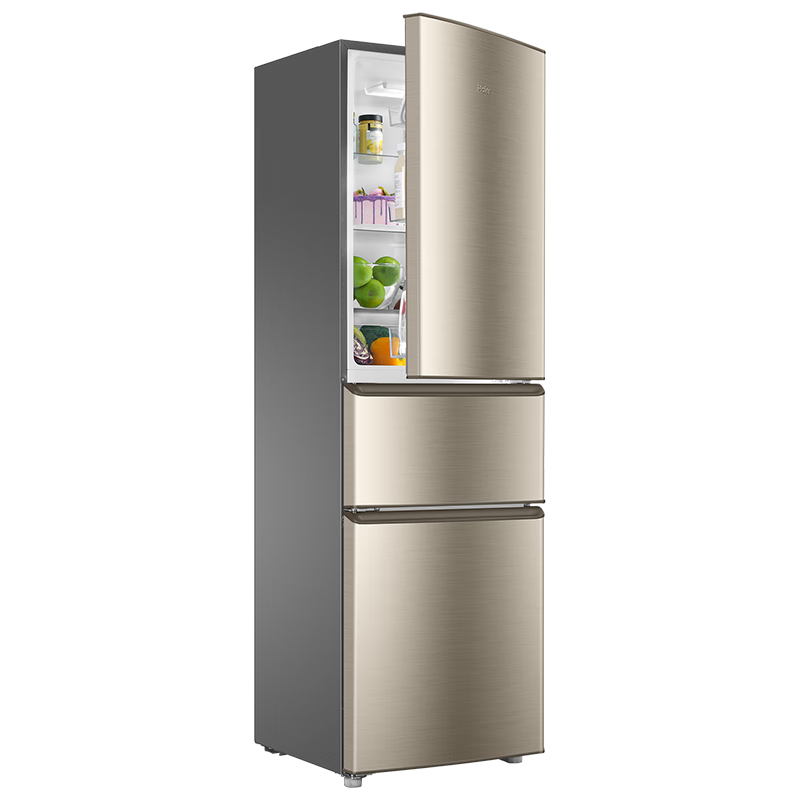 PLUS會員：Haier 海爾 冰箱BCD-218STPS 直冷三門冰箱 218L 炫金