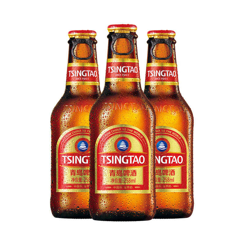 青島啤酒 TSINGTAO 限時促銷！精釀拉環小棕金258mL*12瓶 贈全麥白啤330ml*6罐