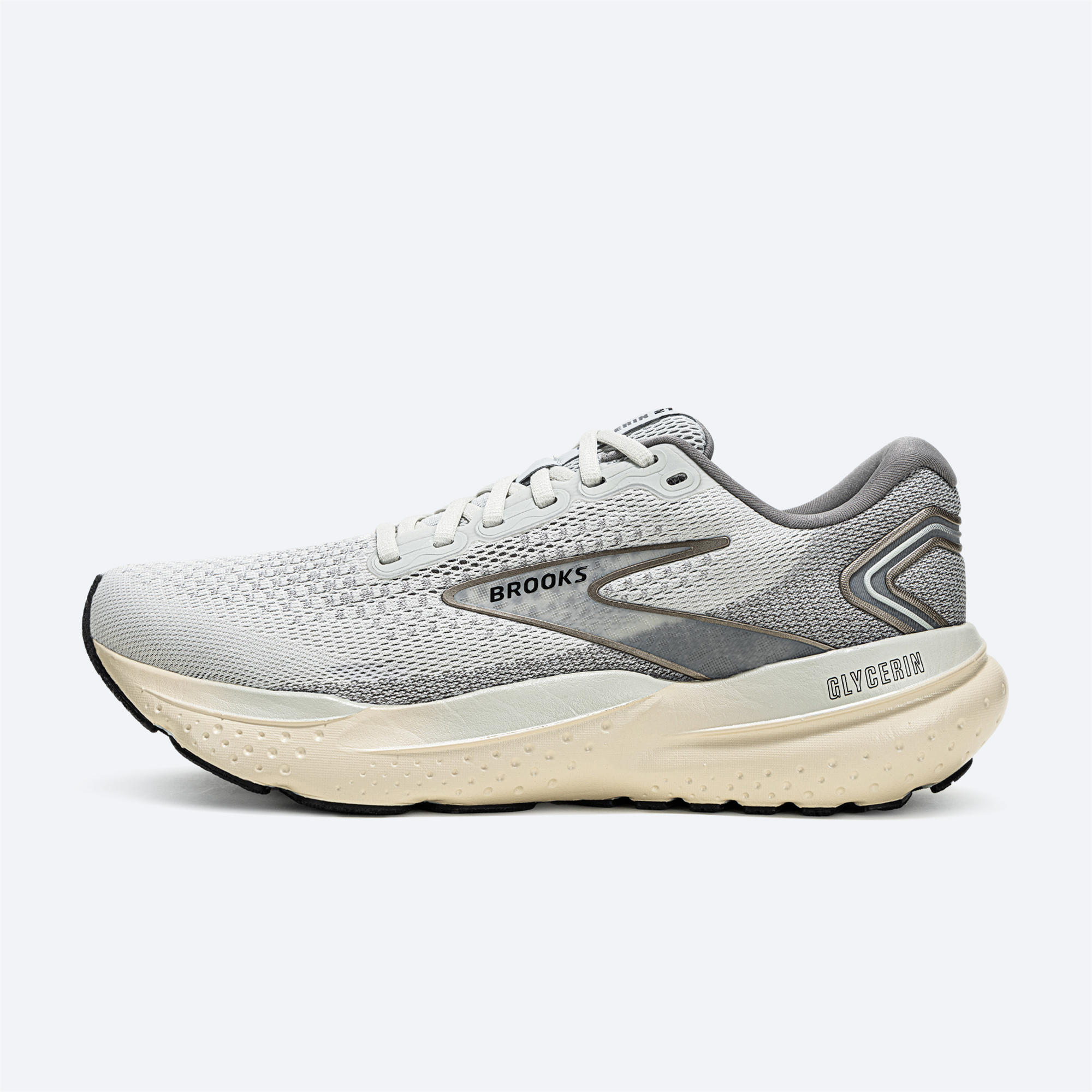 BROOKS 甘油21跑步鞋男注氮科技透氣運動鞋緩震跑鞋Glycerin 烏木色/黑色/淺褐色 41