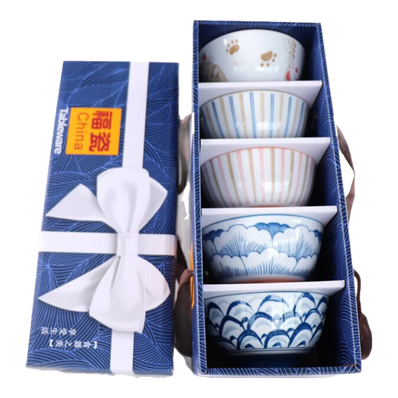 PLUS會員: 華青格 飯碗 4.5英寸 5只裝