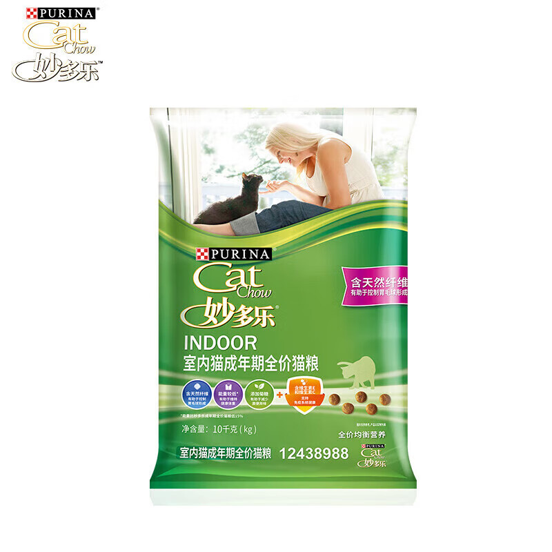 妙多樂 全價貓糧室內(nèi)貓咪成年期貓糧 室內(nèi)貓糧10kg