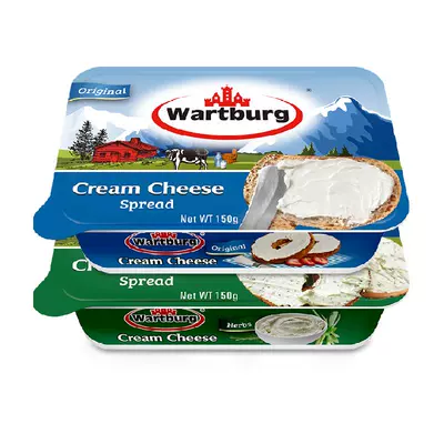 Wartburg 沃特堡 進口原制原味蒜香奶酪150g*3