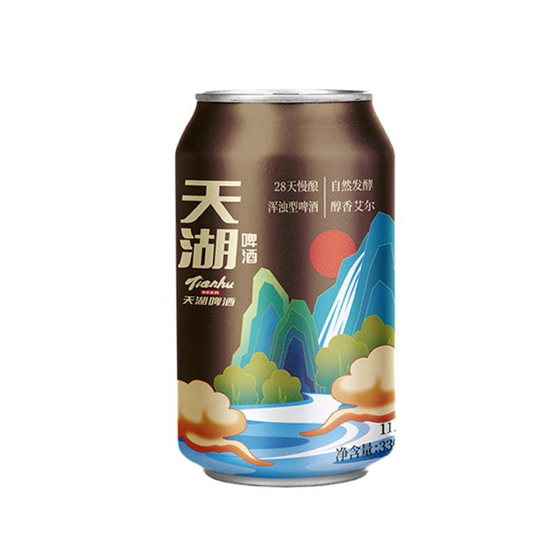 天湖啤酒 11.5度國潮精釀整箱小麥白啤口感純正新鮮正品24罐