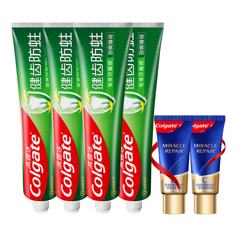88VIP會員：高露潔 健白健齒防蛀牙膏90g*4支+氨基酸18g*2支