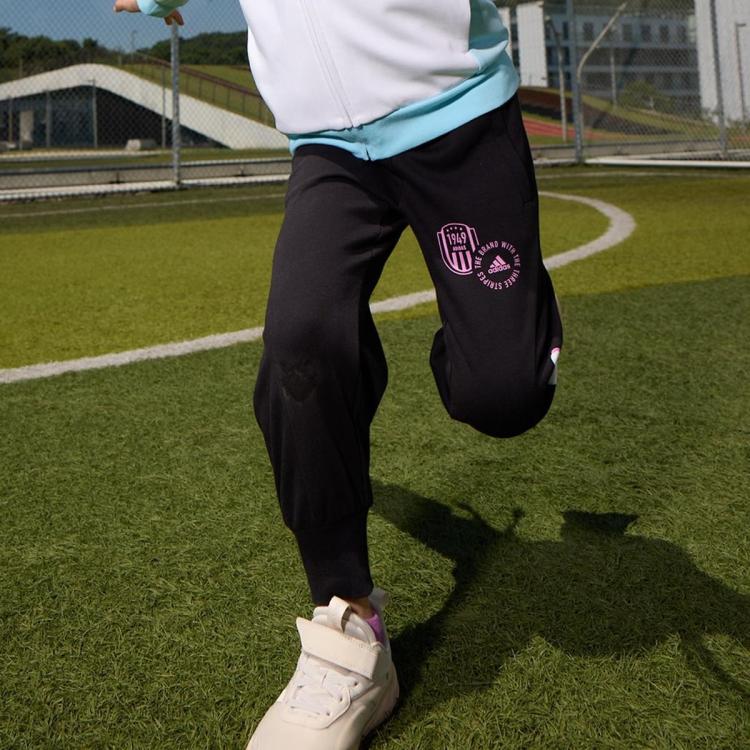 adidas 阿迪達斯 春秋季女中大童運動休閑舒適百搭寬松收口長褲