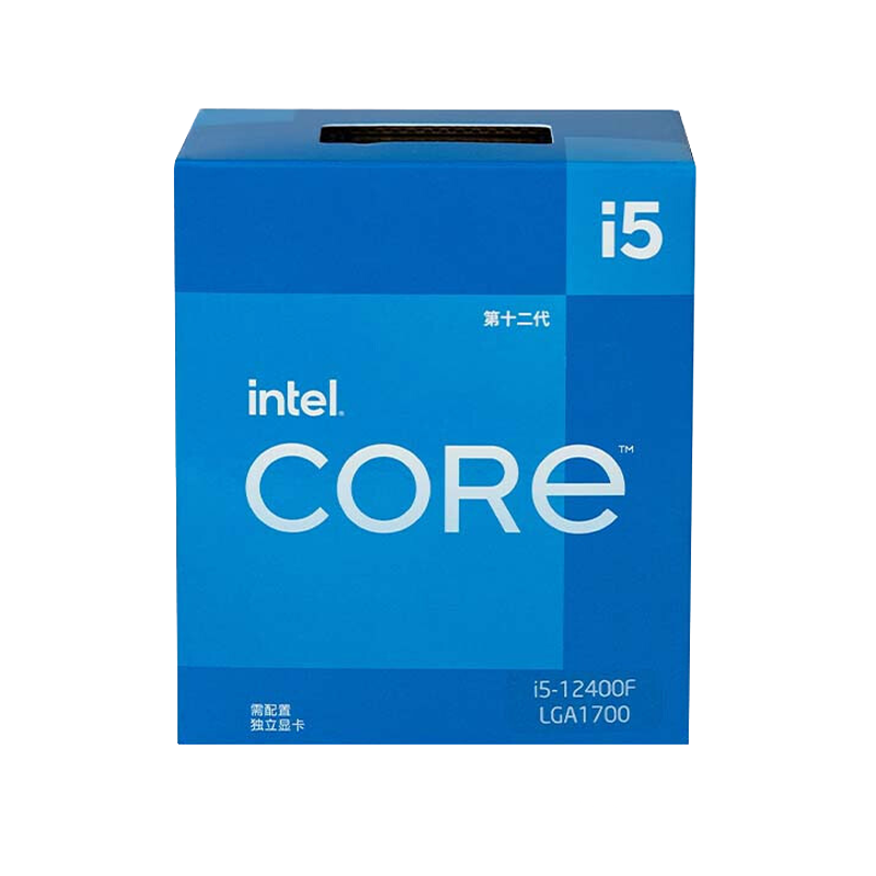 Intel/英特爾 i5-12400F 處理器 6核心12線程 i5-12400F盒裝