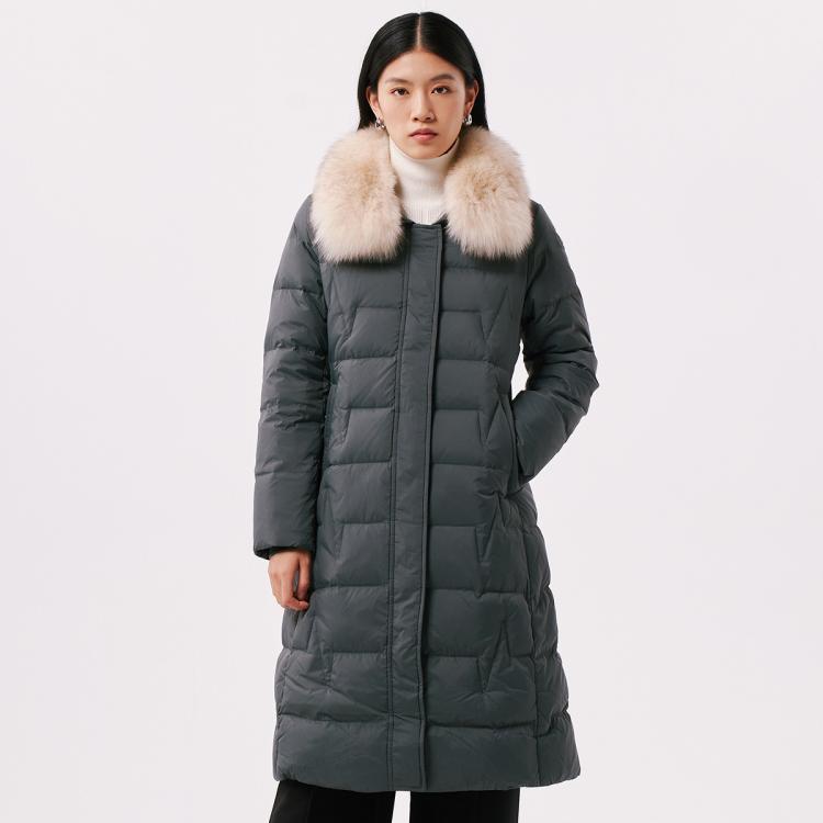 千仞崗 大毛領保暖羽絨服外套