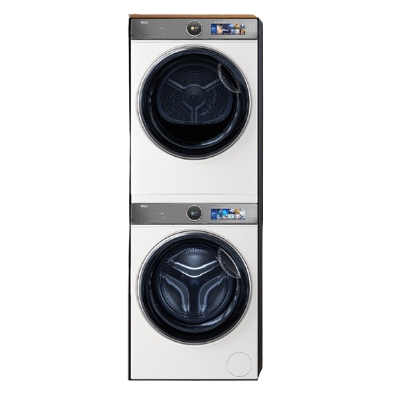 國家補(bǔ)貼：海爾 Haier XQG100-BD14386WTLU1+HGY100-F386WU1 洗烘套裝 10Kg