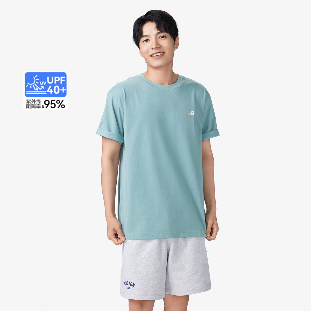 new balance NB官方正品男戶外運動休閑防曬涼感短袖T恤NEE36011