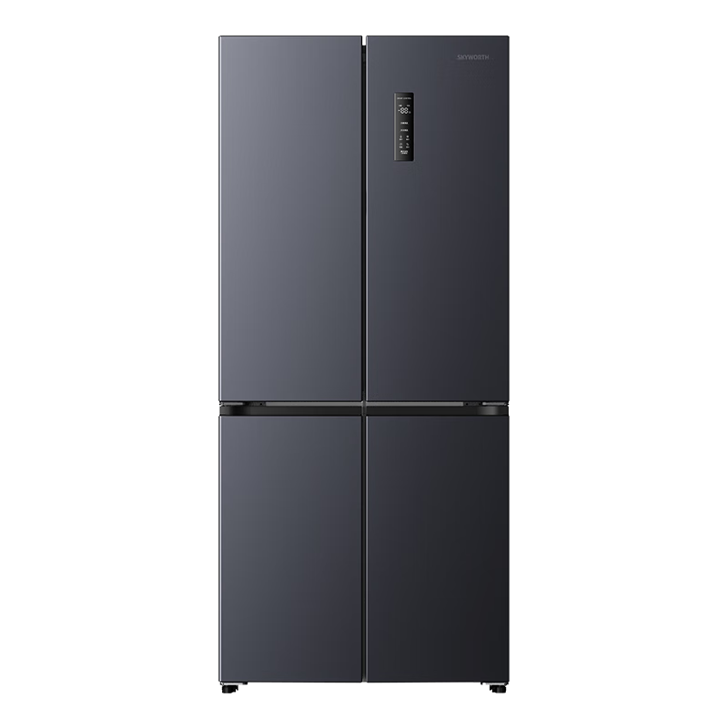 京東百億補貼、PLUS會員：SKYWORTH 創維 光鮮系列 十字對開四開多門冰箱 500L
