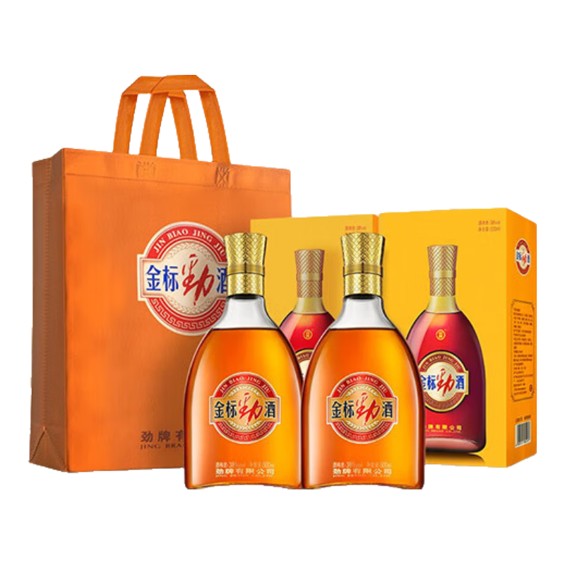 勁牌勁酒 金標(biāo)勁酒38度/40度 500mL 10味草本原料 送禮送長輩過節(jié) 38度 500mL 2瓶 雙支裝