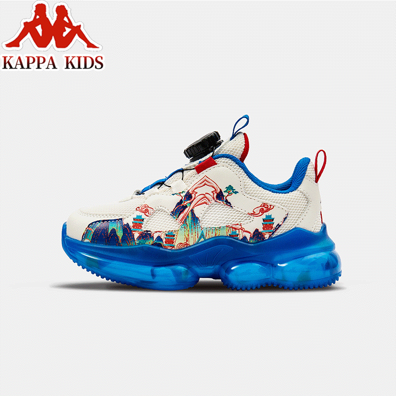 百億補(bǔ)貼：Kappa Kids 卡帕高幫休閑童鞋2024秋季新款輕便透氣網(wǎng)面男女童個性百搭運(yùn)動鞋