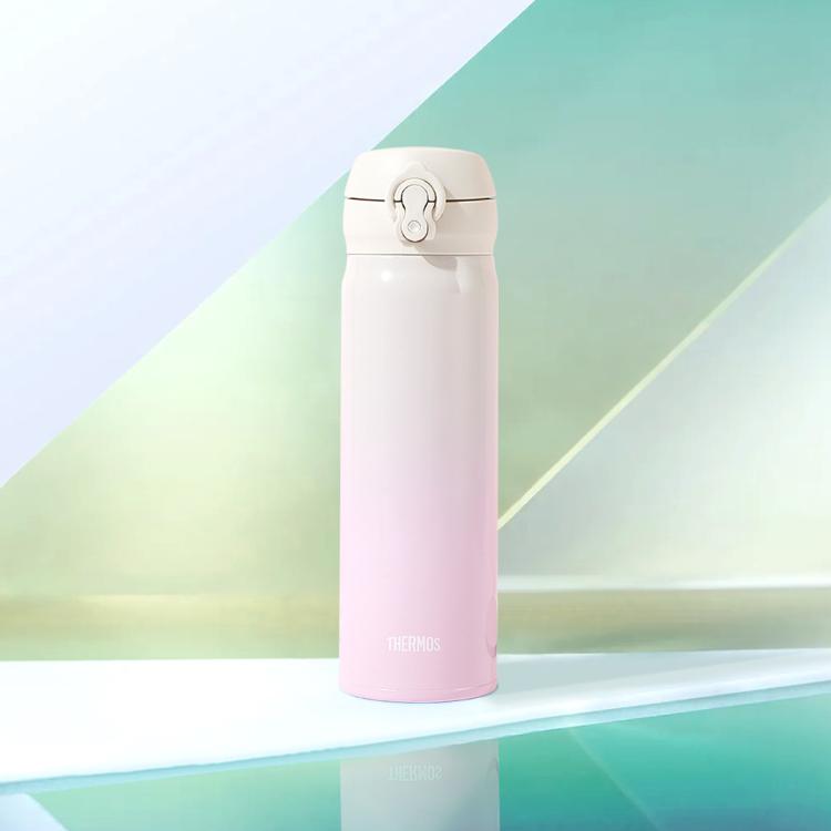 THERMOS 膳魔師 真空不銹鋼輕車載男女學生時尚保溫杯漸變色JNL系列500ml