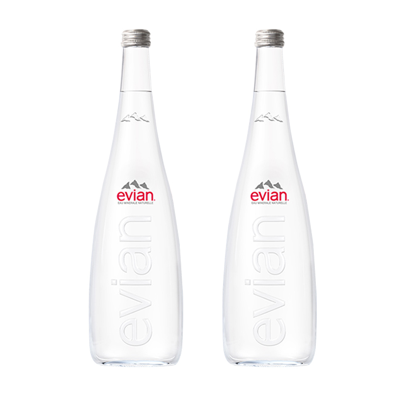 evian 天然礦泉水 330ml*5 玻璃瓶