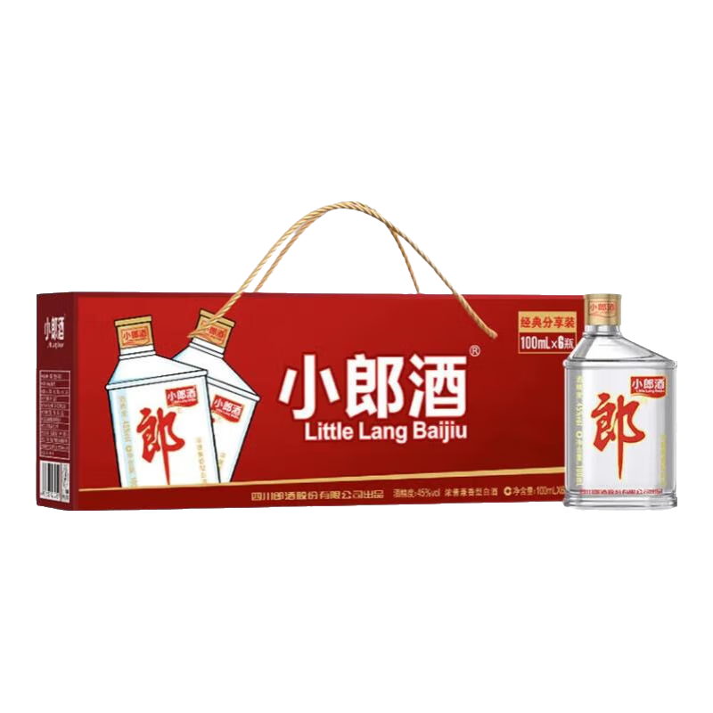 郎酒 經典小郎酒 45度 100mL 6瓶 經典禮盒裝
