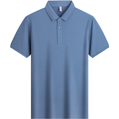 羅蒙男士透氣Polo衫夏季薄款商務翻領T恤 5T509501黑色3XL