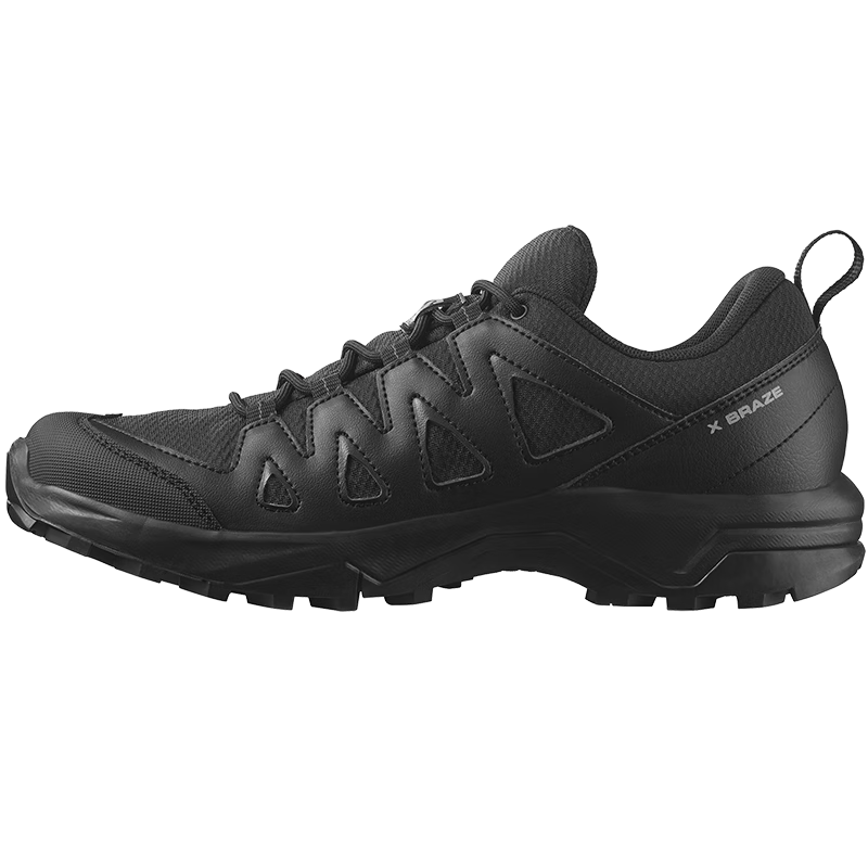 38節、3日20點、plus會員：Salomon 薩洛蒙 男款 戶外運動防護登山徒步鞋 X BRAZE GTX 黑色 471804