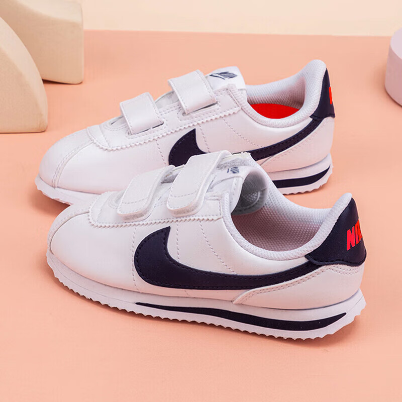 NIKE 耐克 魔術(shù)貼童鞋CORTEZ BASIC25春季透氣運(yùn)動(dòng)鞋904767-101