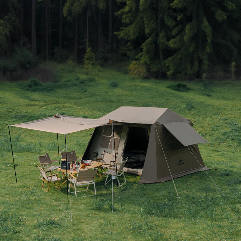 Naturehike 挪客Village 6.0屋脊2代速開帳篷天幕戶外露營黑膠防曬防雨小屋帳