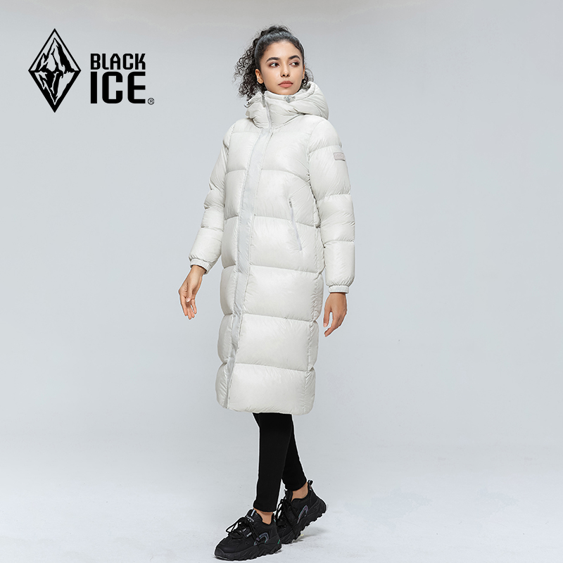 BLACKICE 23新品黑冰戶外休閑650蓬連帽保暖羽絨服女款冬季鴨絨大衣8961