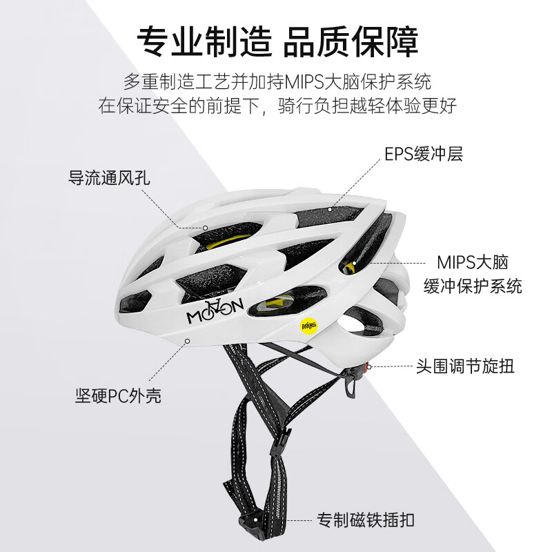 月亮科技 MOON MIPS保護系統 山地公路車安全頭盔 KS29MIPS（贈收納袋+頭巾）