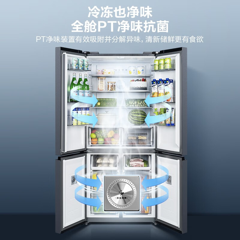 以舊換新補貼、PLUS會員：Midea 美的 MR-531WSPZE 對開門冰箱 505升